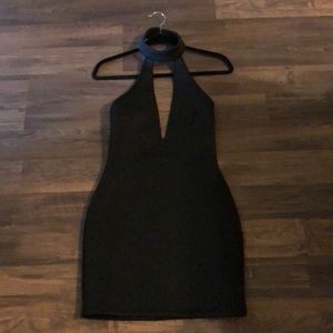 Black mini dress